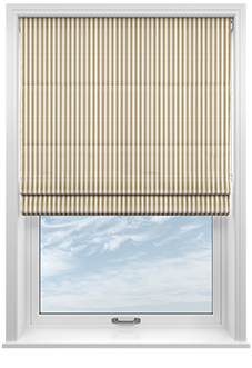 The British Stripe Co. Catherine, Chilterns No.2 - Twist&Fit Roman Blind